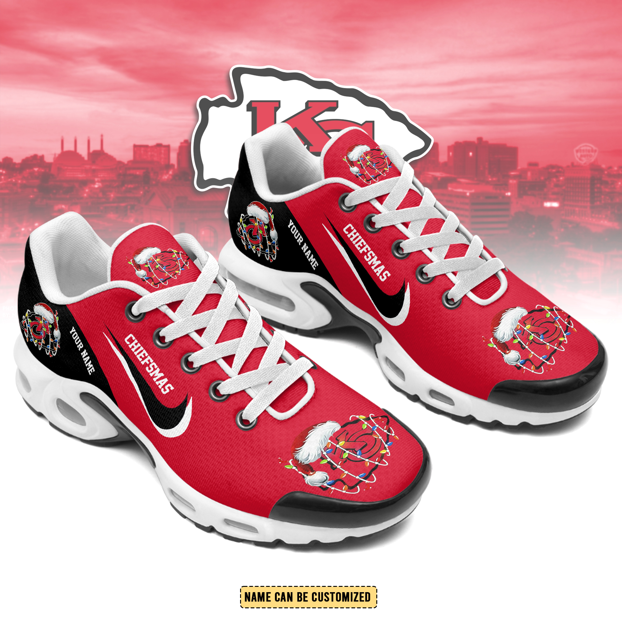 Gleammerch Kansas City Chiefs TN Shoes Sneakers For Men And Women
