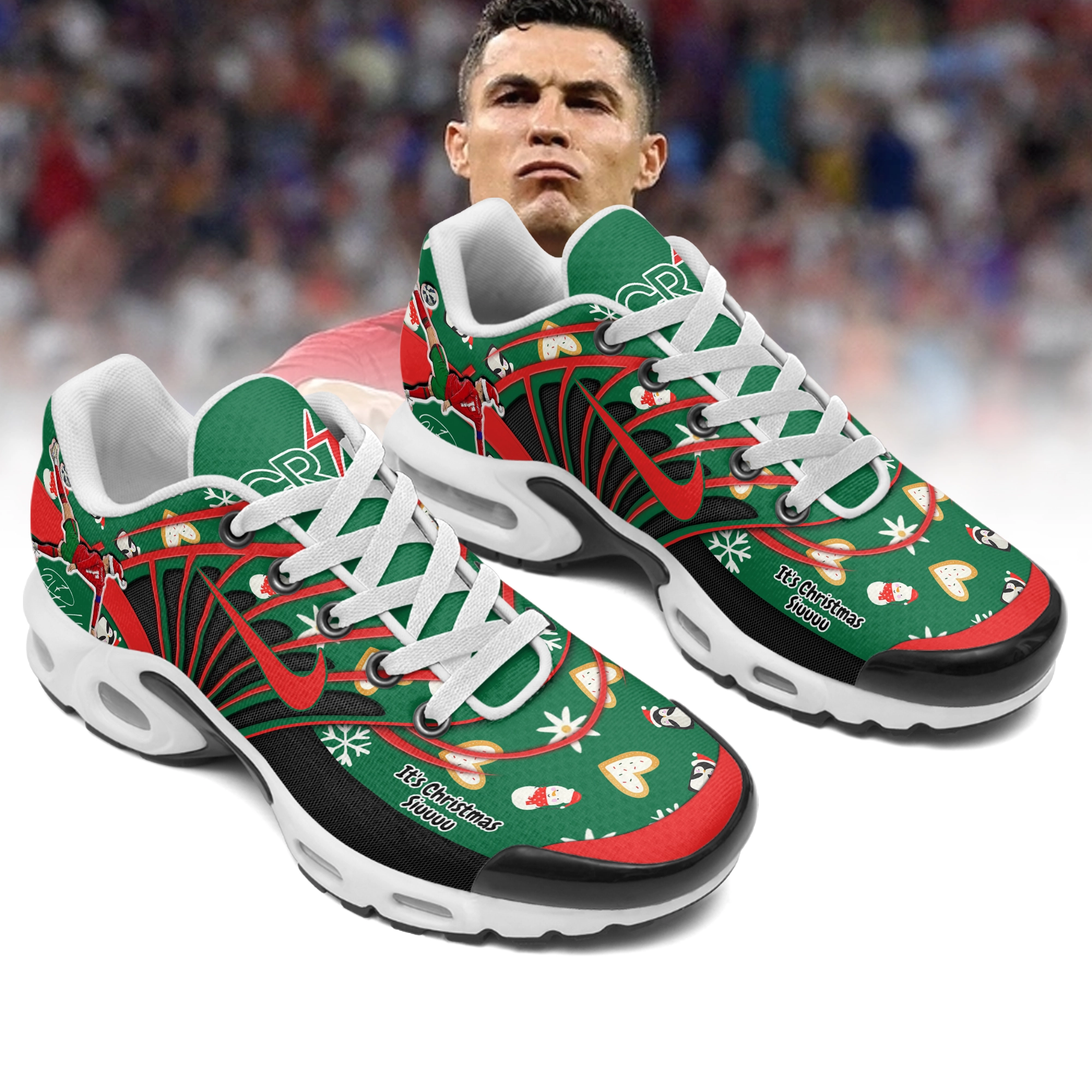 Gleammerch Cristiano Ronaldo TN Shoes Sneakers For Men And Women