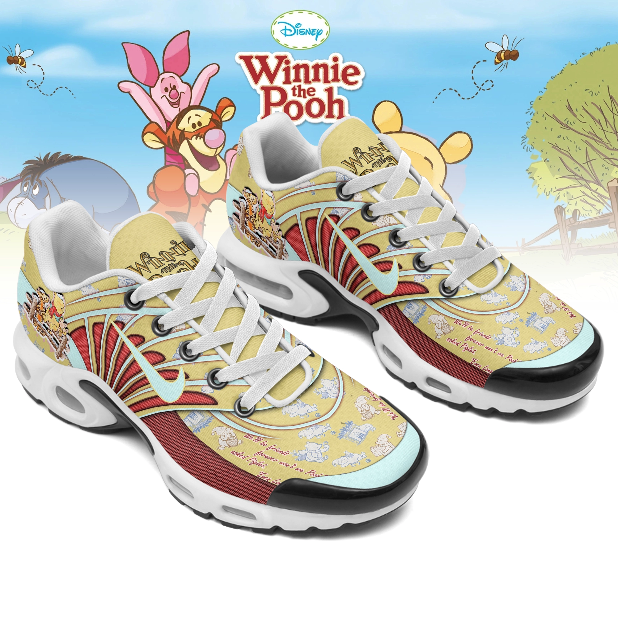 Gleammerch Winnie The Pooh TN Shoes Sneakers For Men And Women