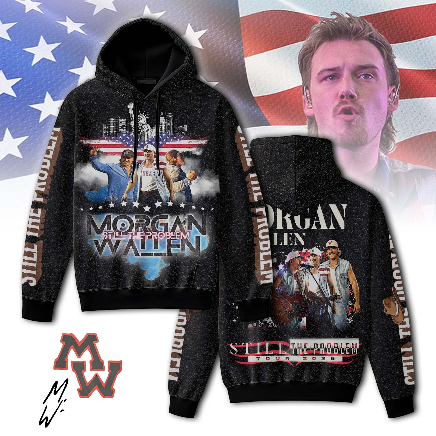Gleammerch Morgan Wallen Hoodie Gifts For Fans