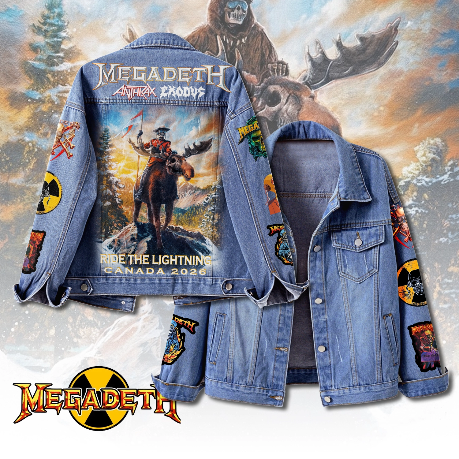 Gleammerch Megadeth Denim Jacket Gift For Fans