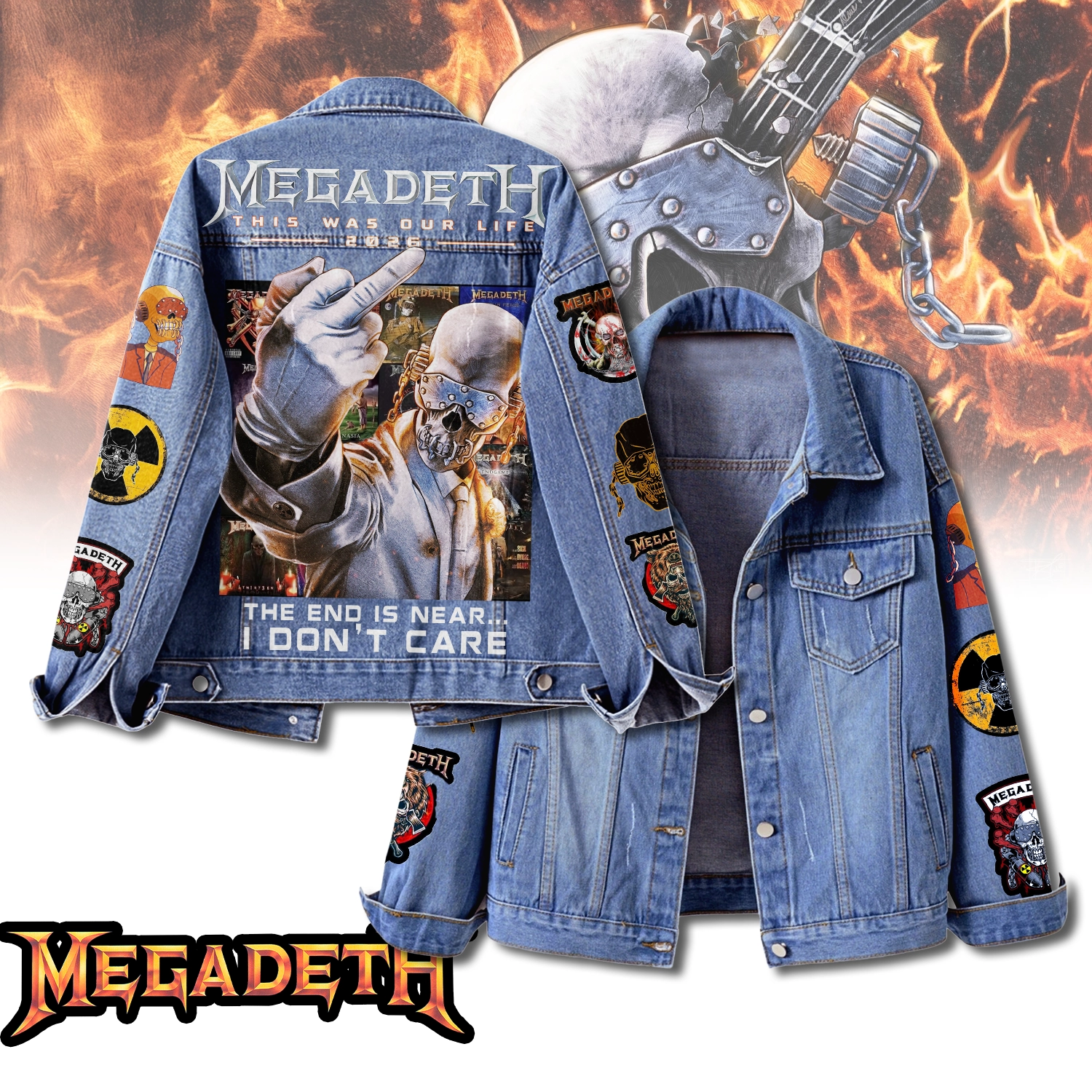 Gleammerch Megadeth Denim Jacket Gift For Fans