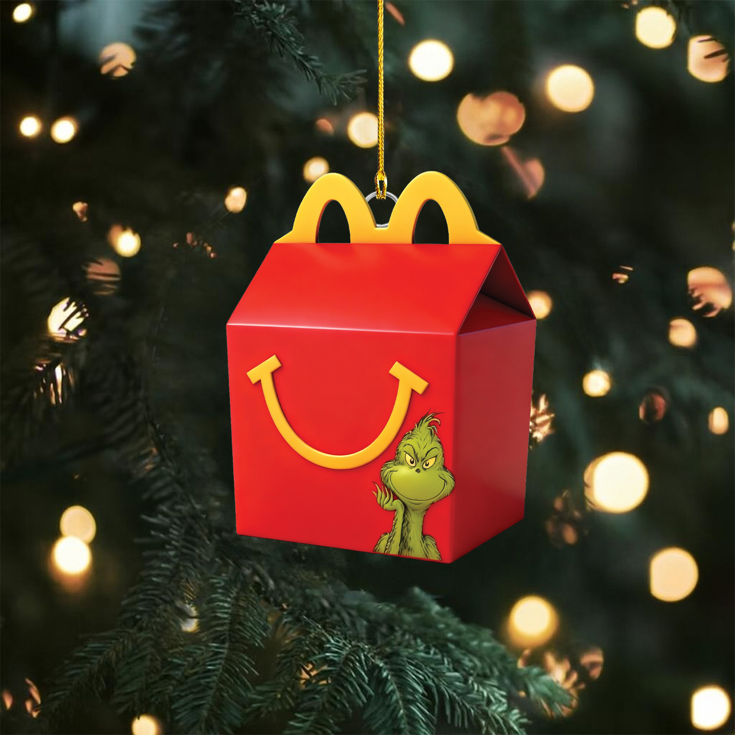 Gleammerch The Grinch x Mcdonald's Acrylic Ornament Gift For Fan