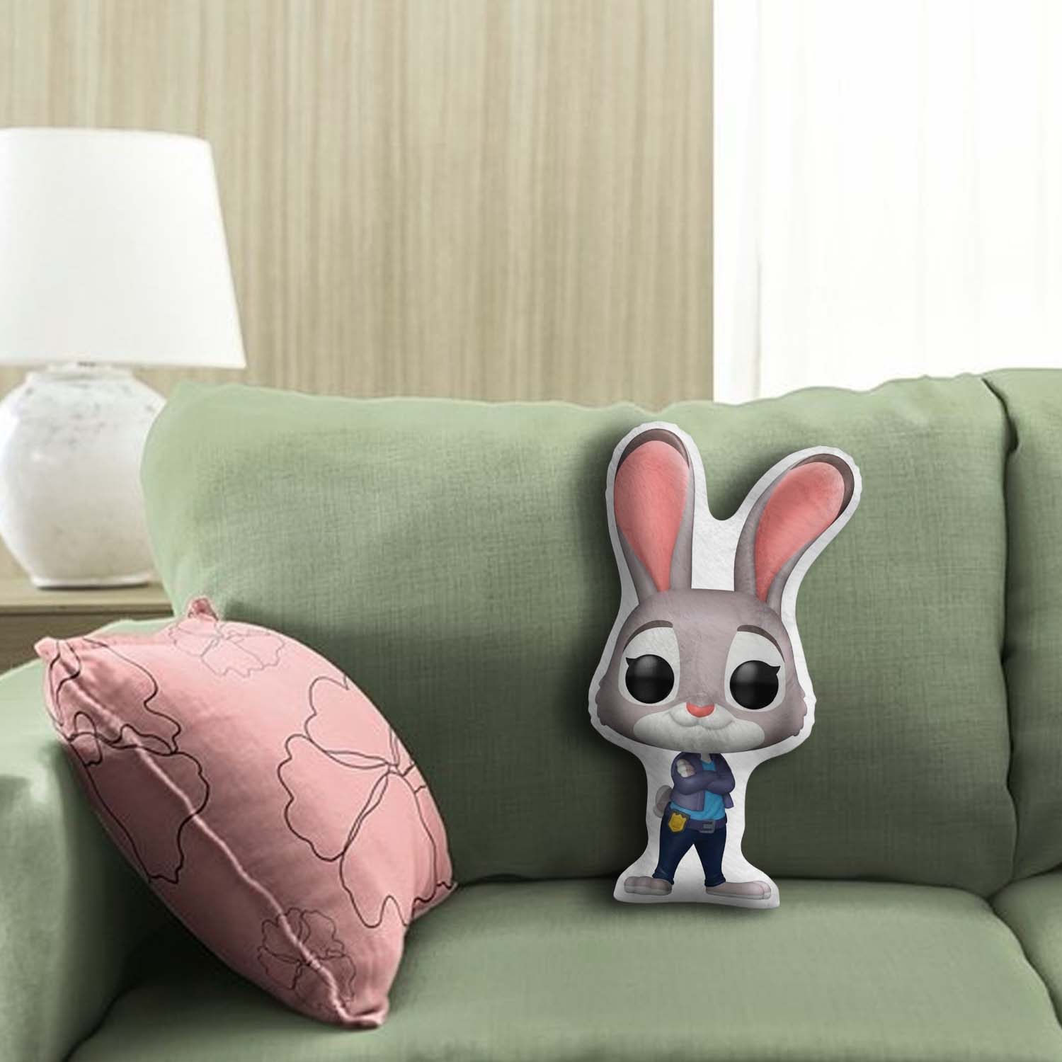 Gleammerch Judy Hopps Custom Shaped Pillow Gift For Fans