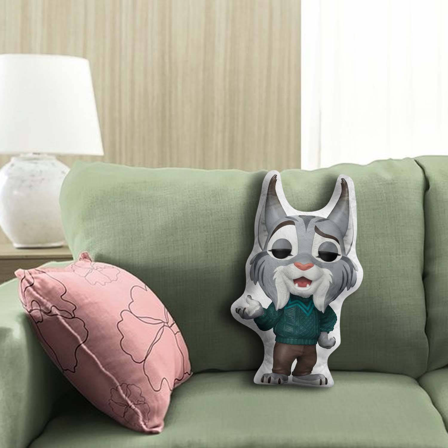 Gleammerch Pawbert Lynxley Custom Shaped Pillow Gift For Fans