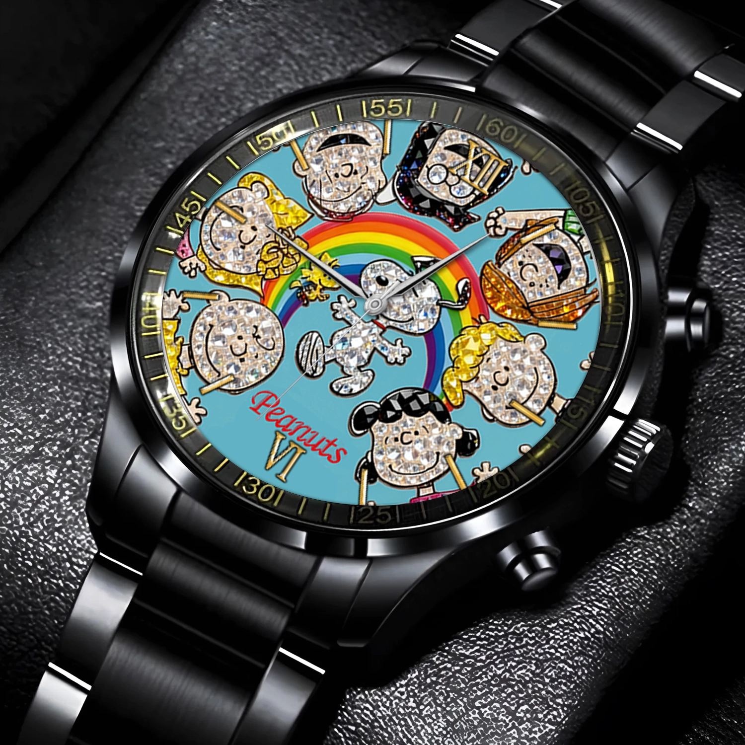 Gleammerch Snoopy Personalized Stainless Steel Hand Watch Gift For Fans