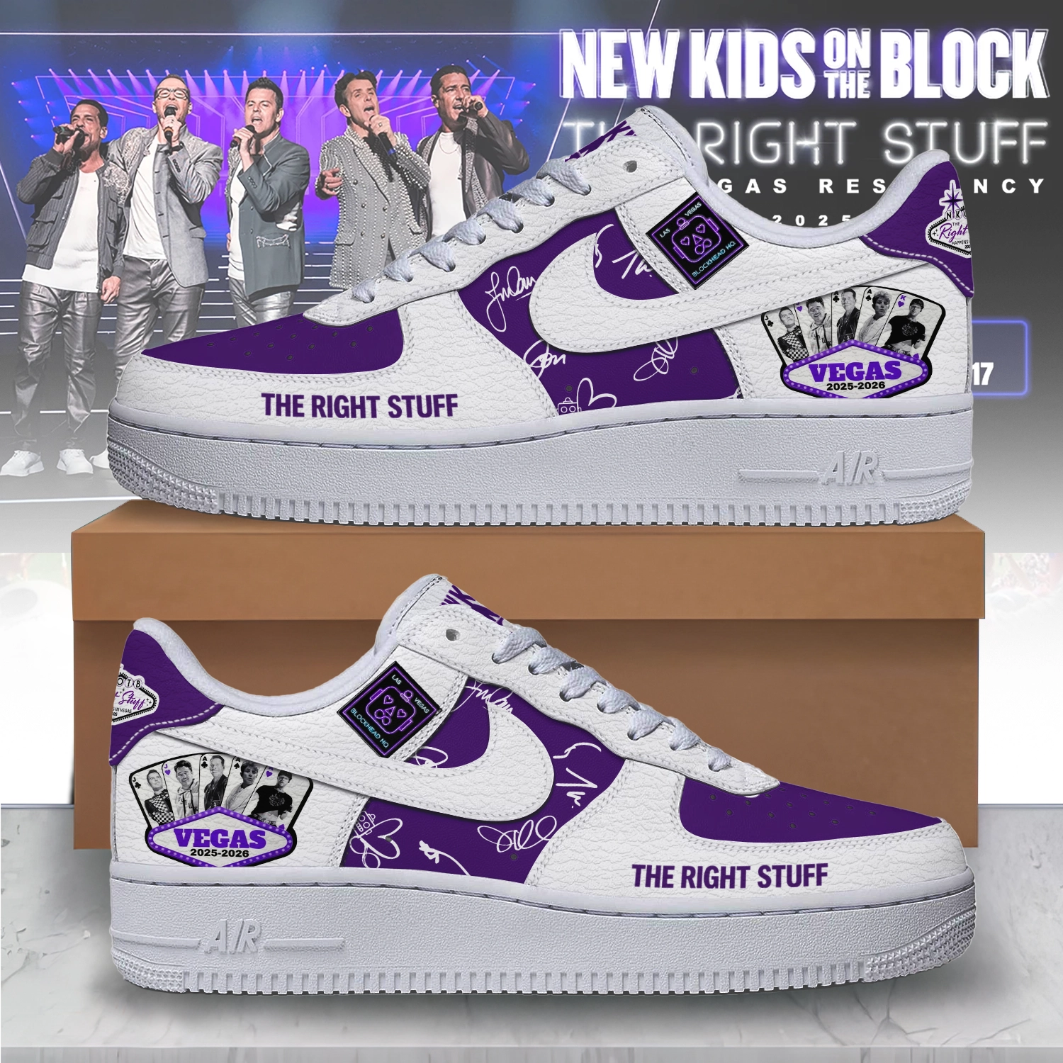 Gleammerch New Kids On The Block Air Low-Top Sneakers Shoes For Men And Women