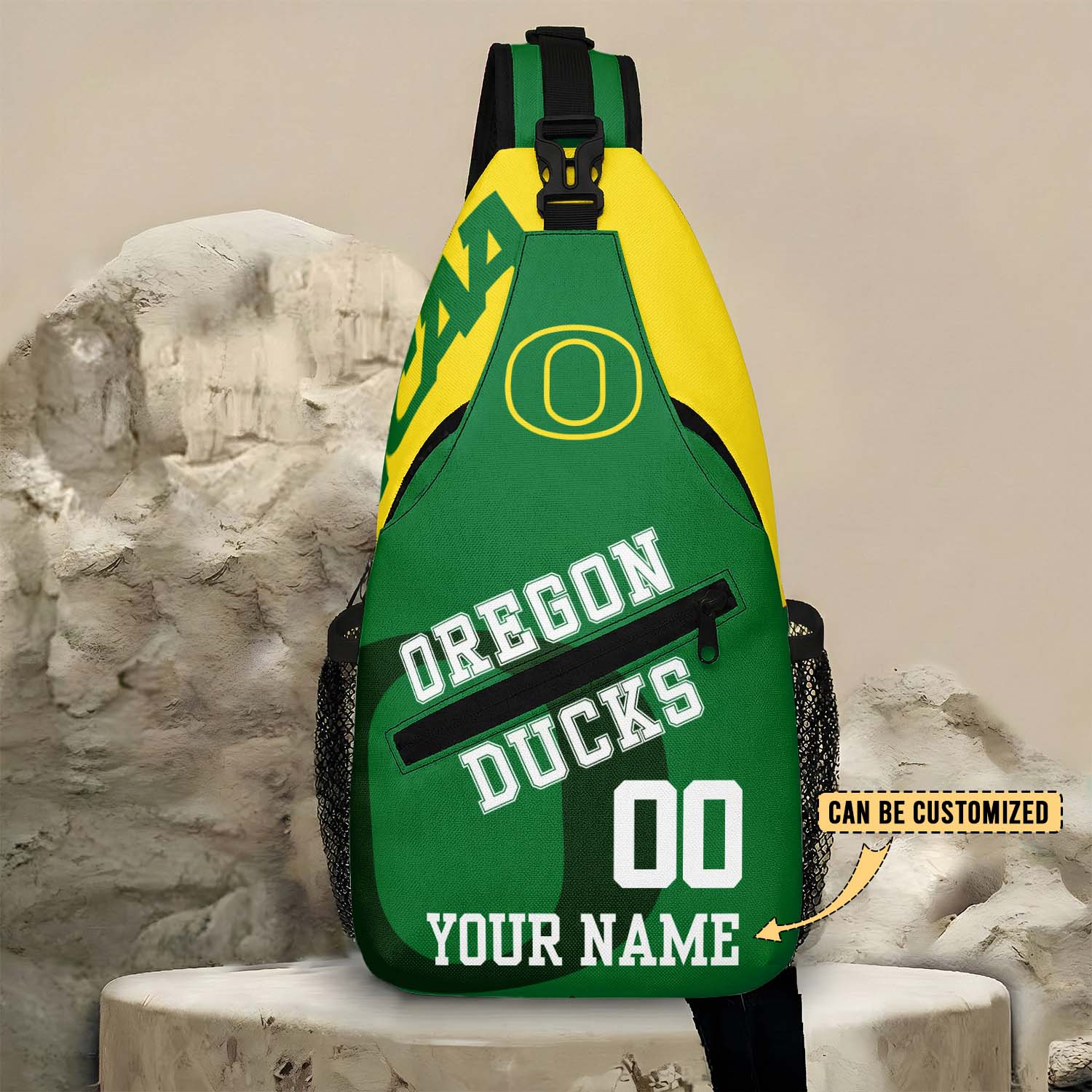 Glammerch Oregon Ducks NCAA Football Personalized Sling Bags Gift For Fans
