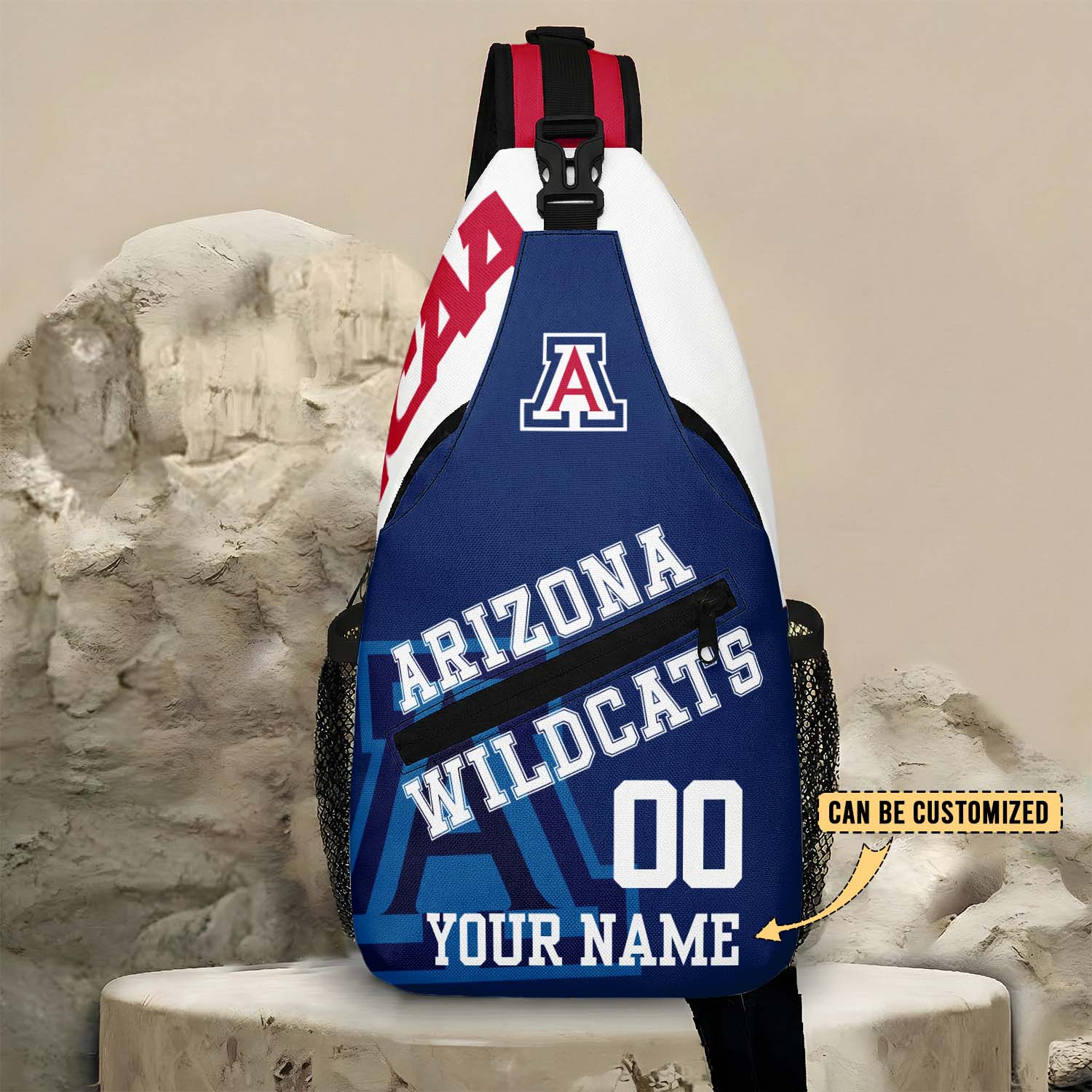 Glammerch Arizona Wildcats NCAA Football Personalized Sling Bags Gift For Fans