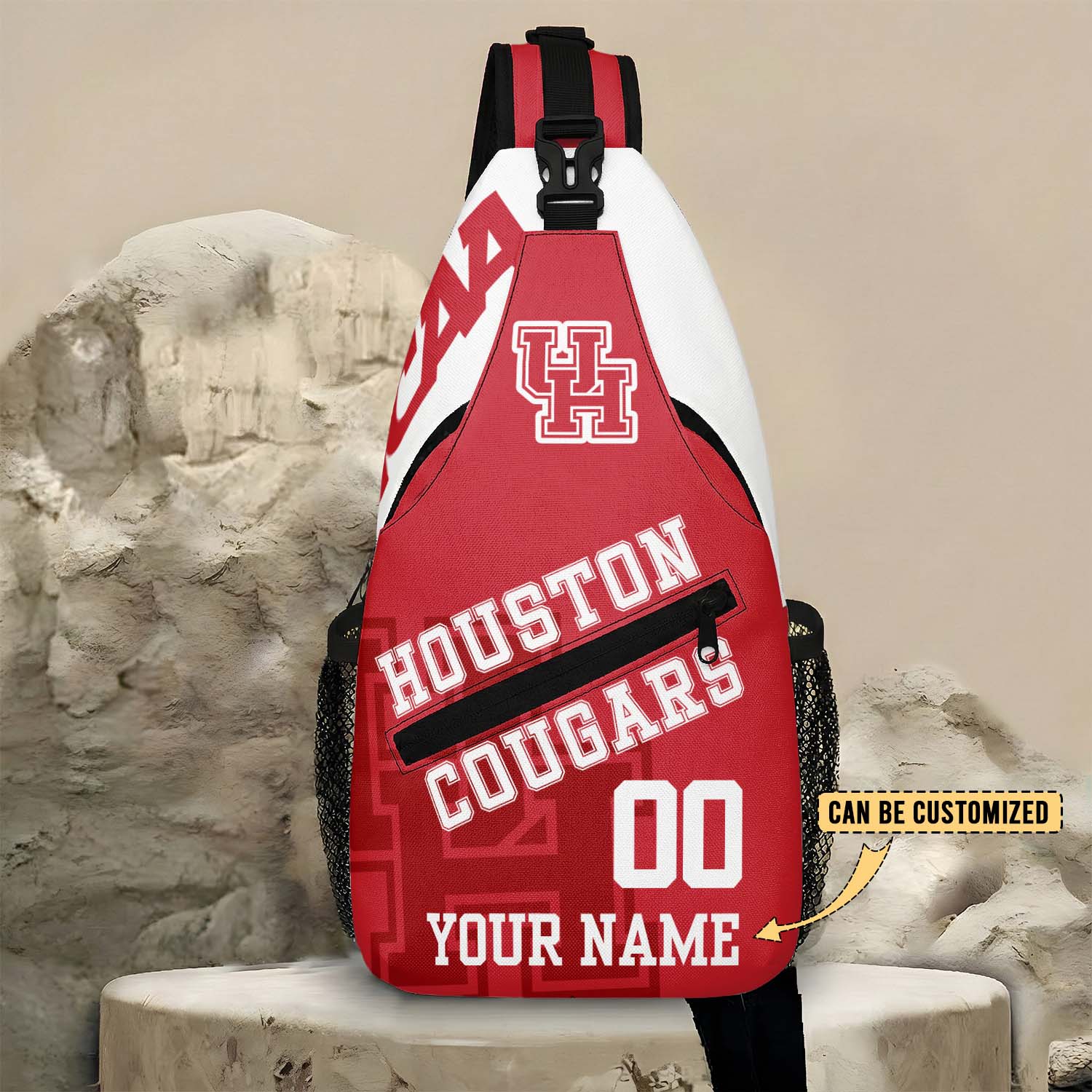 Glammerch Houston Cougars NCAA Football Personalized Sling Bags Gift For Fans
