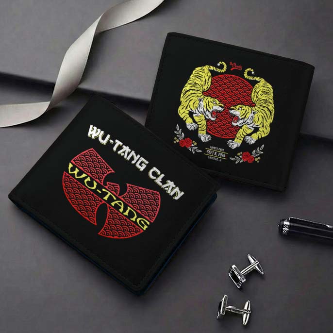 Gleammerch Wutang Clan Personalized Leather Wallet Gift For Fans