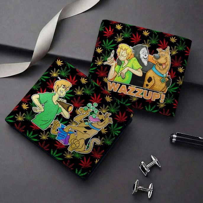 Gleammerch Scooby-Doo Personalized Leather Wallet Gift For Fans