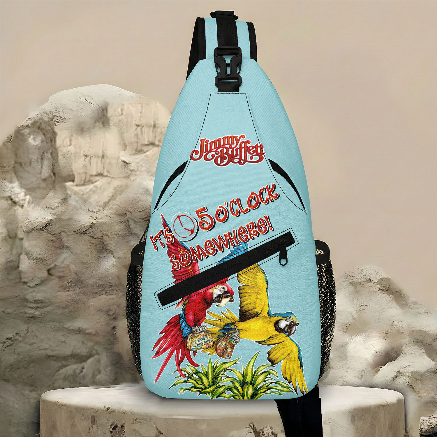 Gleammerch Jimmy Buffett Personalized Sling Bags Gift For Fans