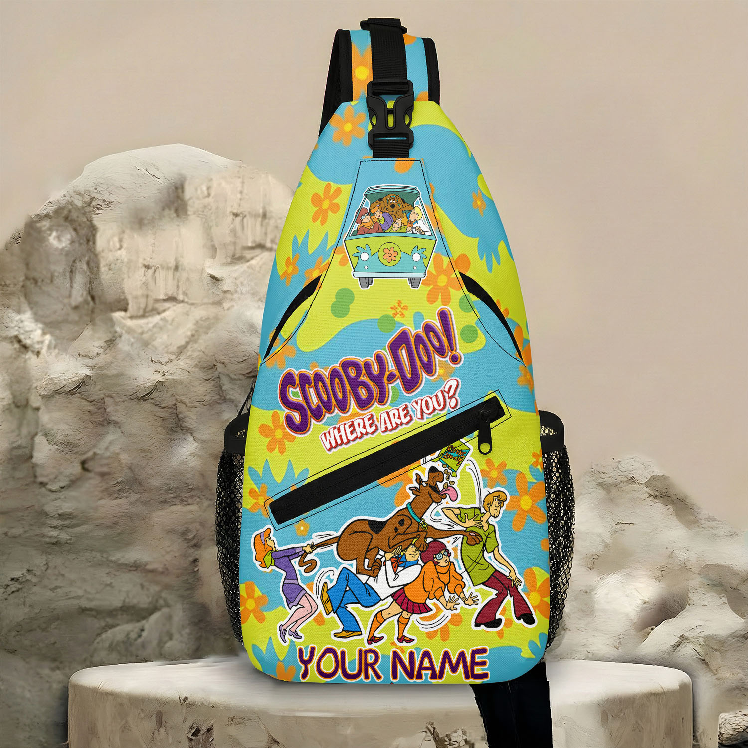 Gleammerch Scooby-Doo Personalized Sling Bags Gift For Fans