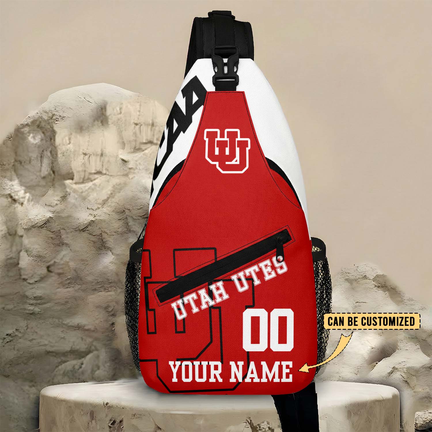 Glammerch Utah Utes NCAA Football Personalized Sling Bags Gift For Fans