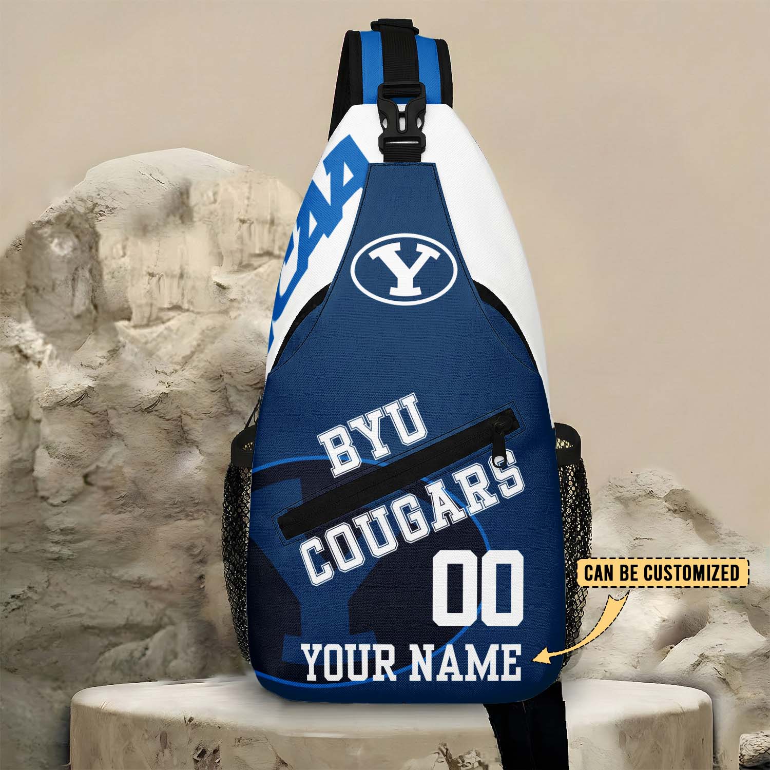 Glammerch BYU Cougars NCAA Football Personalized Sling Bags Gift For Fans