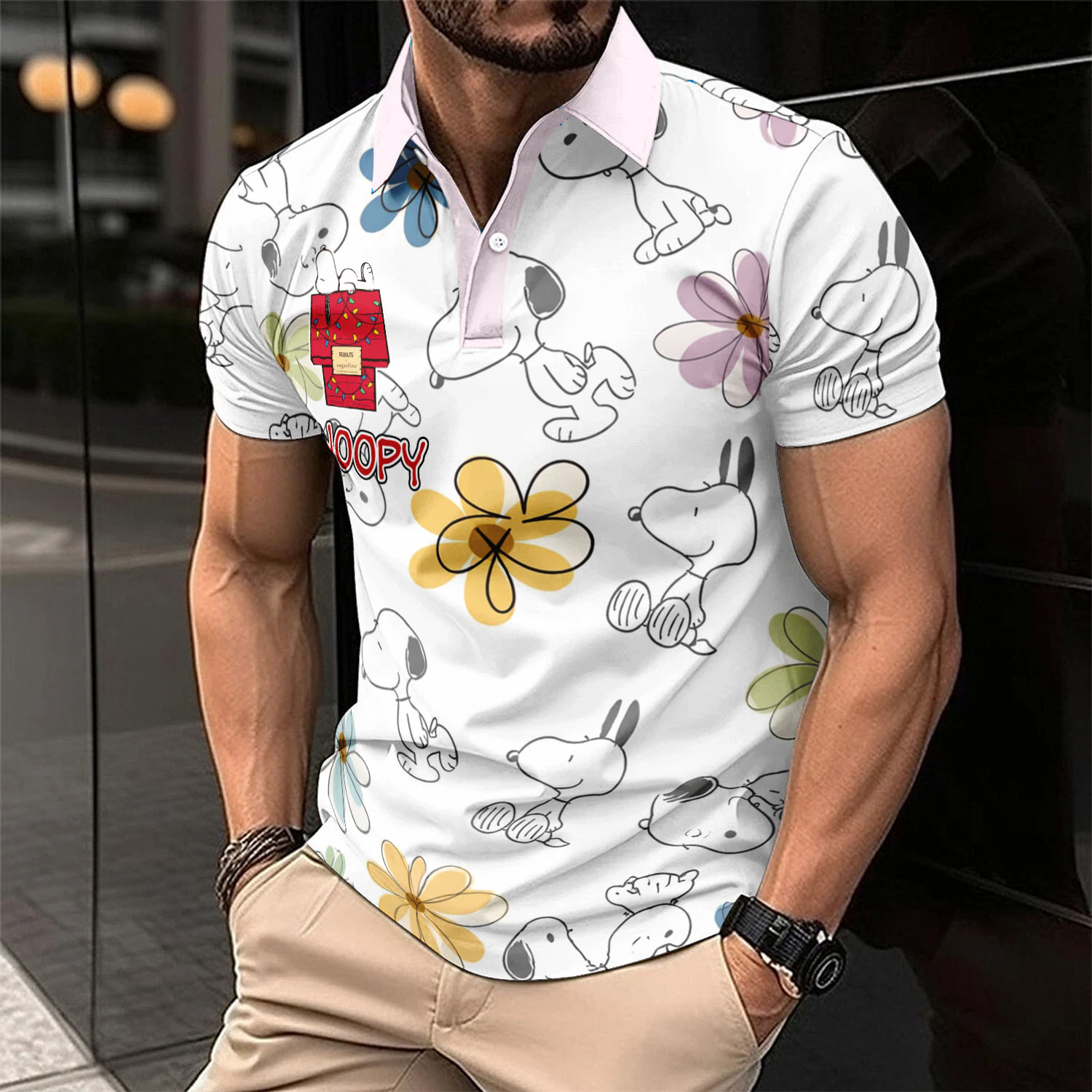 Gleammerch Snoopy Polo Shirt Gifts For Fans