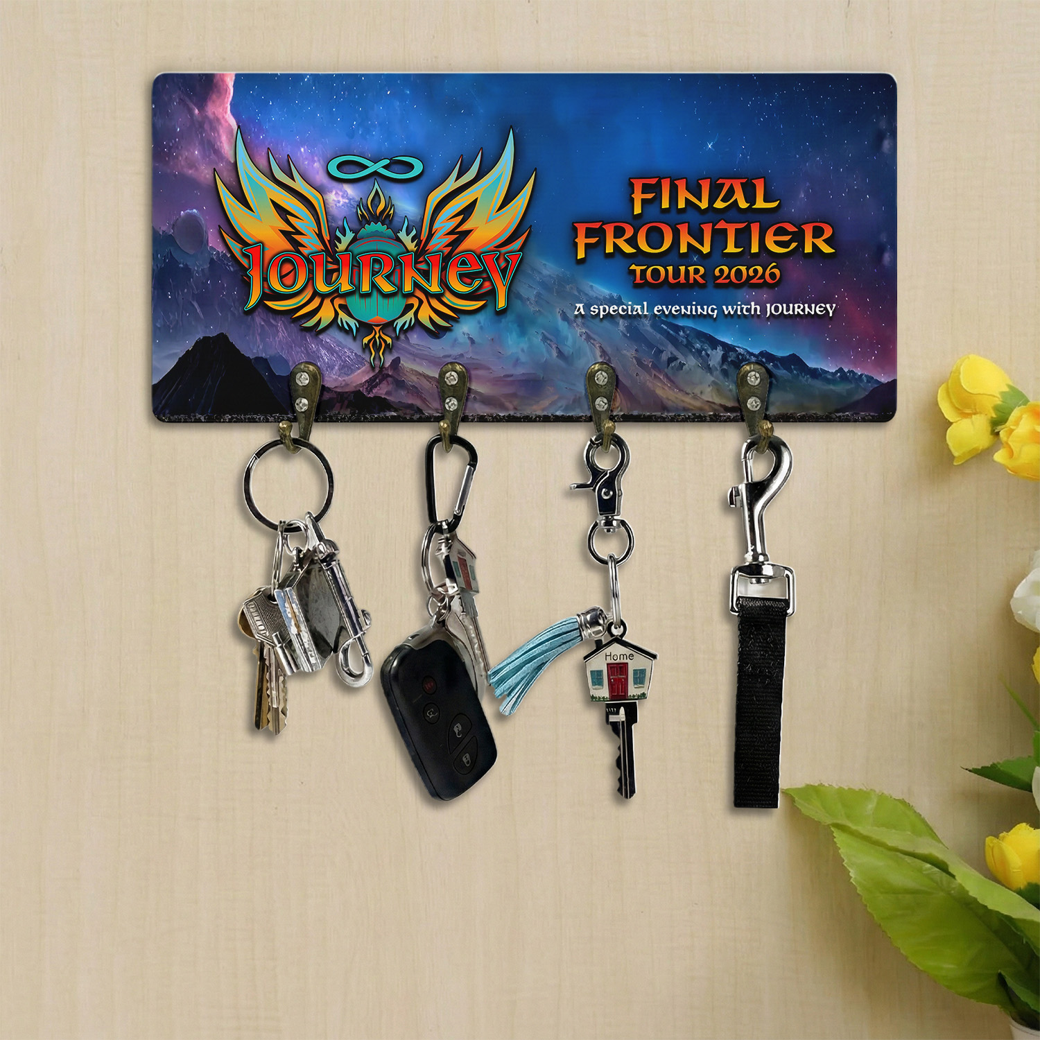Gleammerch Journey Personalized Key Holder Gifts For Fans