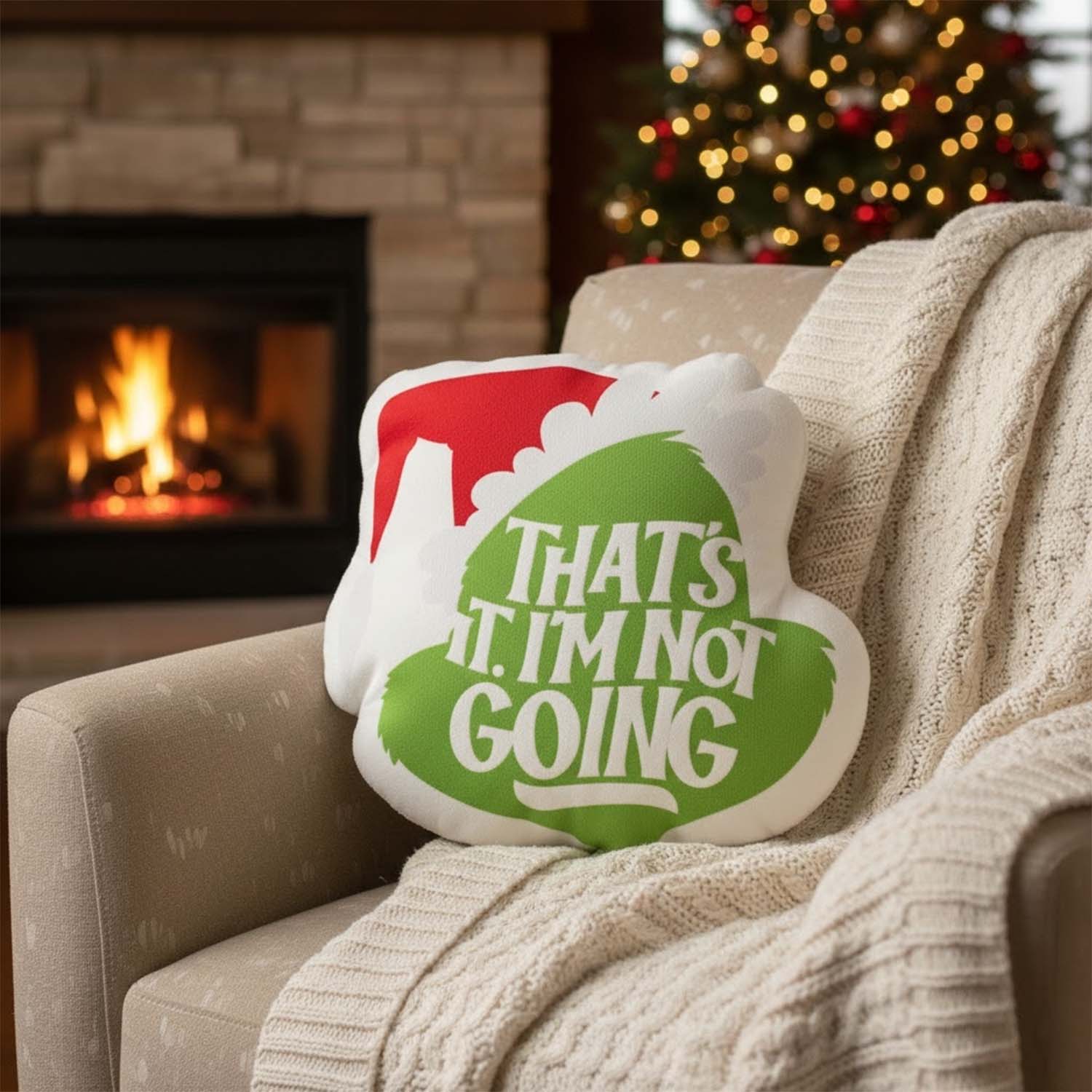 Gleammerch The Grinch x Christmas Custom Shaped Pillow Gift For Fans