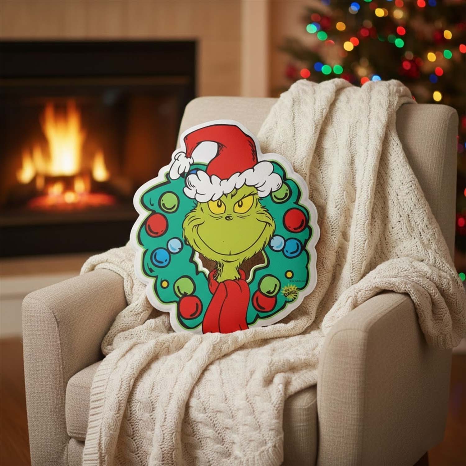 Gleammerch The Grinch x Christmas Custom Shaped Pillow Gift For Fans