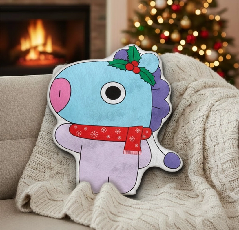 Gleammerch MANG BT21 x Christmas Custom Shaped Pillow Gift For Fans