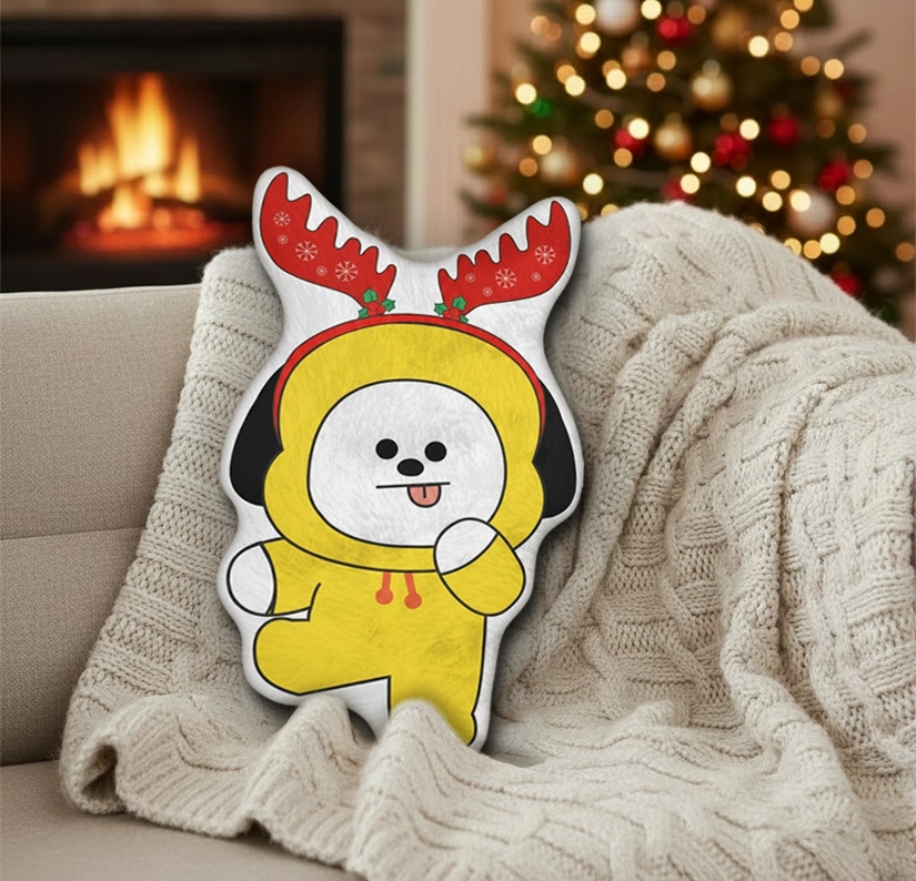 Gleammerch CHIMMY BT21 x Christmas Custom Shaped Pillow Gift For Fans
