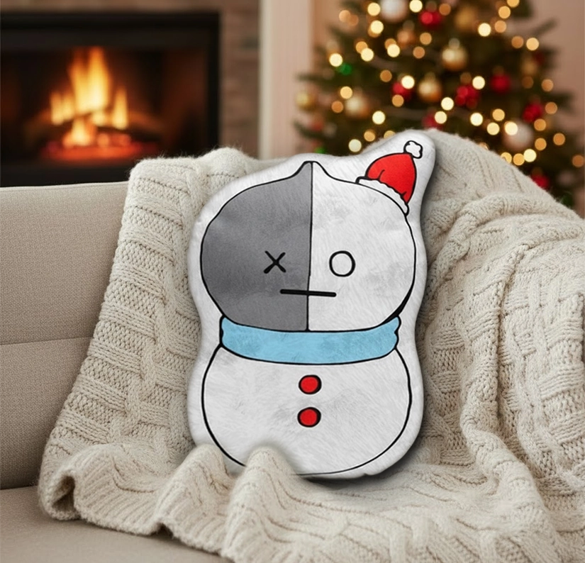 Gleammerch VAN BT21 x Christmas Custom Shaped Pillow Gift For Fans