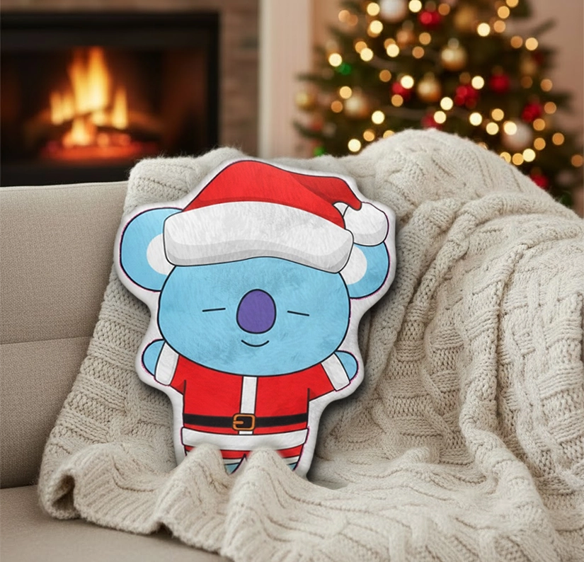Gleammerch KOYA BT21 x Christmas Custom Shaped Pillow Gift For Fans