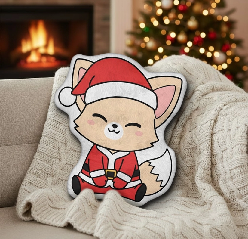Gleammerch FoxI.Ny x Christmas Custom Shaped Pillow Gift For Fans