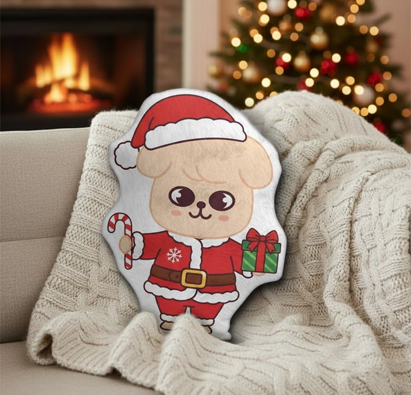 Gleammerch PuppyM x Christmas Custom Shaped Pillow Gift For Fans