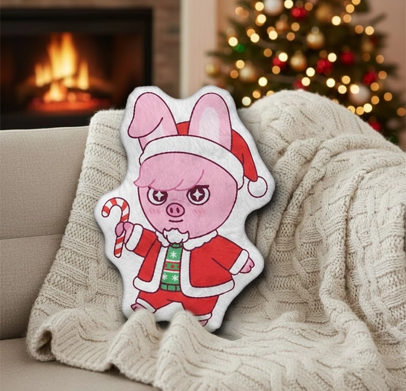 Gleammerch Leebit x Christmas Custom Shaped Pillow Gift For Fans