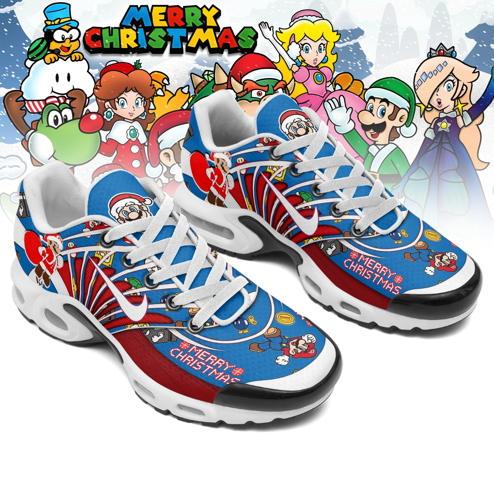 Gleammerch Mario x Christmas TN Shoes Sneakers For Men And Women