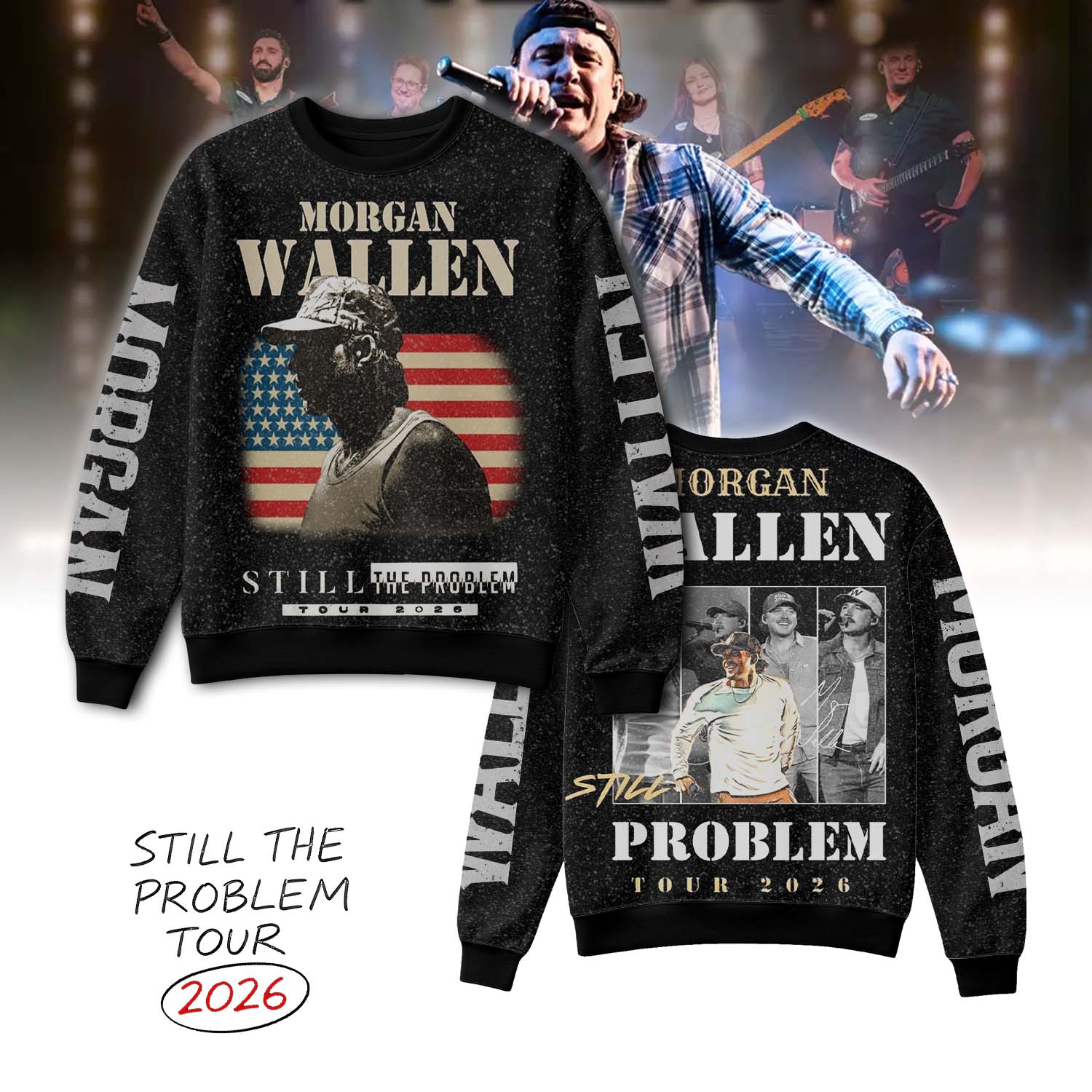 Gleammerch Morgan Wallen T-Shirt/Sweatshirt/Hoodie Gifts For Fans - Sweatshirt, 5XL